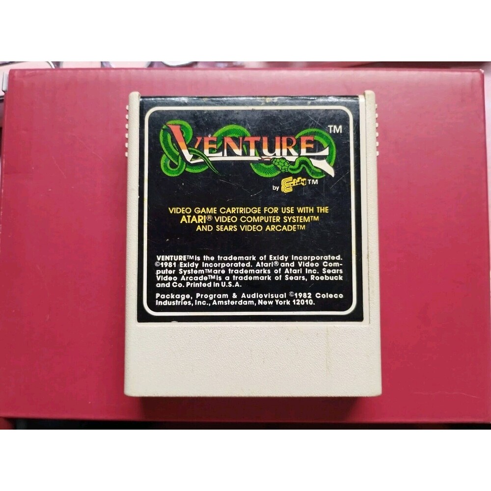 Venture for Atari 2600 - Tested & Works - Vintage 1982 - Cartridge Only